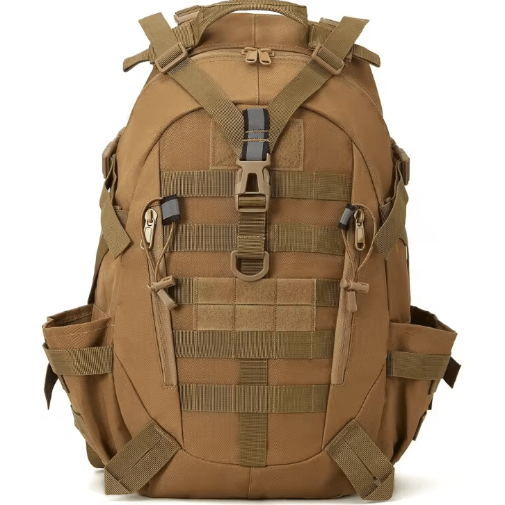 30-40L Tactical Hiking Backpack – Outdoor Molle Survival Rucksack with Reflective Straps for Camping & Travel