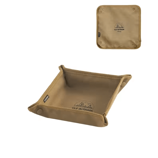 Portable Camping Organizer Tray – Compact Foldable Storage Box for Travel, Camping & Outdoor Gear