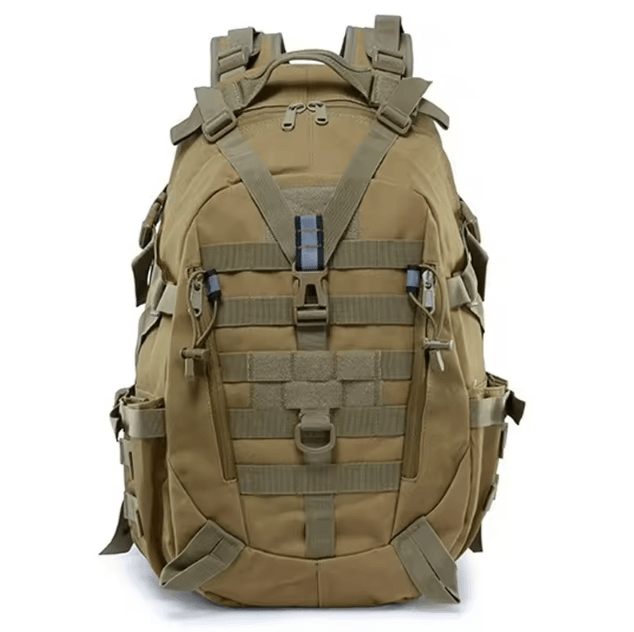 30-40L Tactical MOLLE Camping Backpack - Reflective Outdoor Hiking Rucksack for Travel, Climbing & Fishing