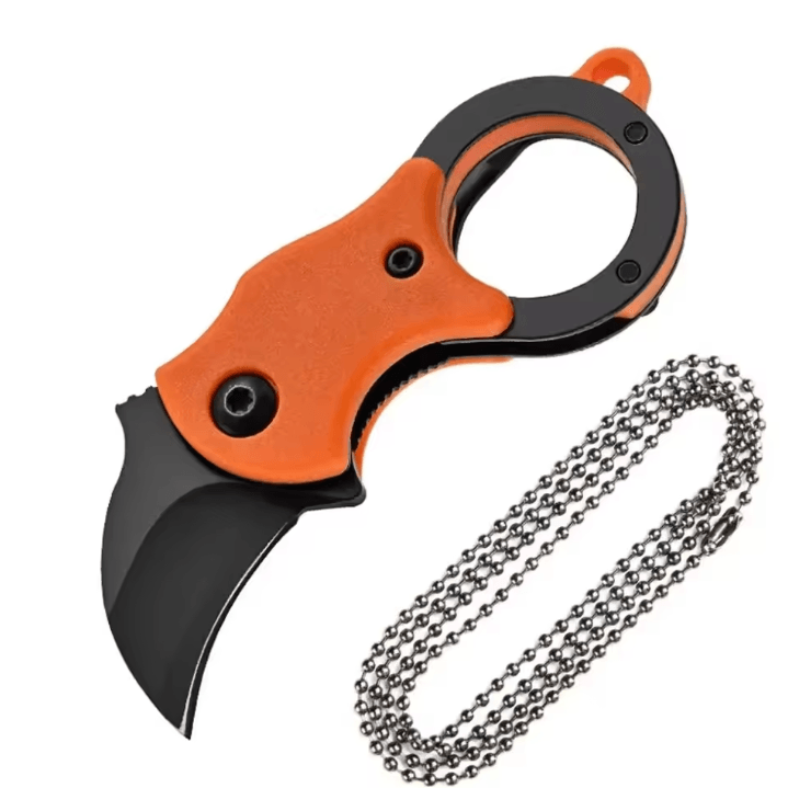 Mini Keychain Pocket Knife Stainless Steel EDC Mini Knife Tool Portable Camping Utility Knife with Chain