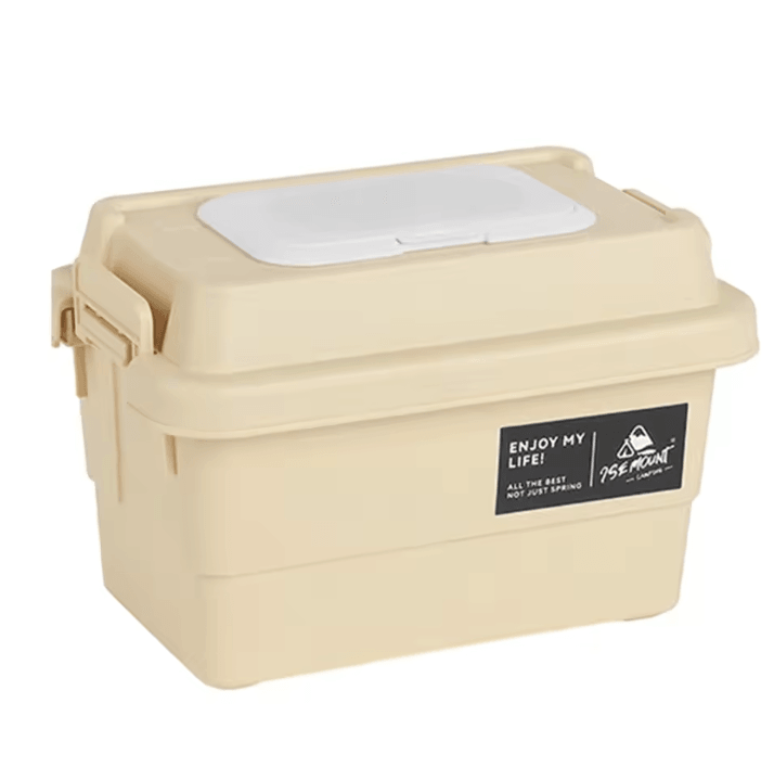 Portable Outdoor Tissue Storage Box Camping Picnic Napkin Organizer 1.1L Desktop Seasoning Bottle Holder