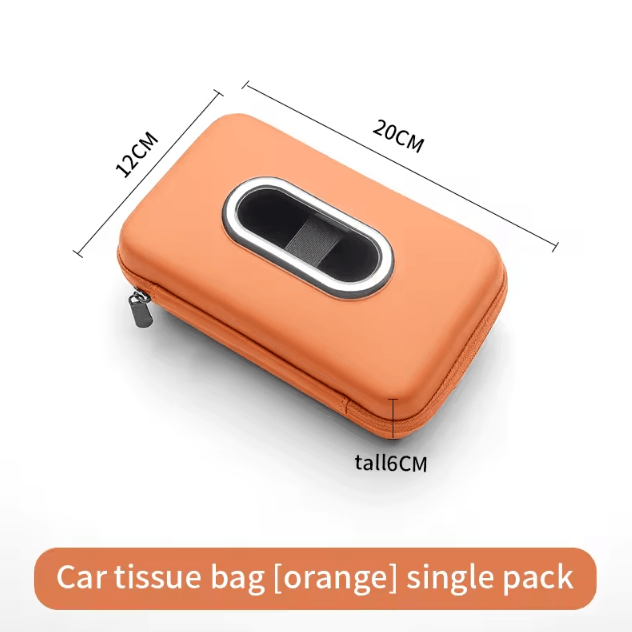 Multifunction Car Sun Visor Tissue Holder Hanging Car Tissue Organizer Bag for Armrest Backseat and Interior Storage
