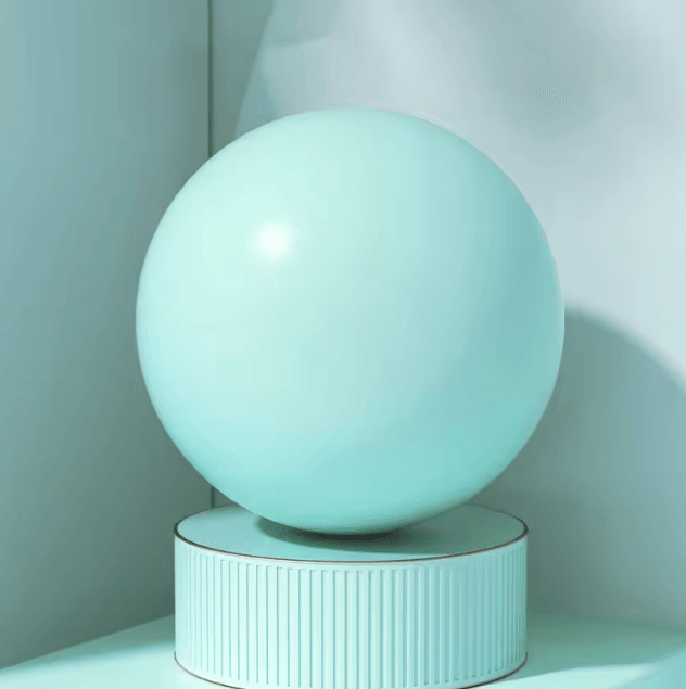 Mini Pilates Fitness Ball 10 Inch – Anti-Burst Yoga Ball for Core, Legs & Hip Sculpting