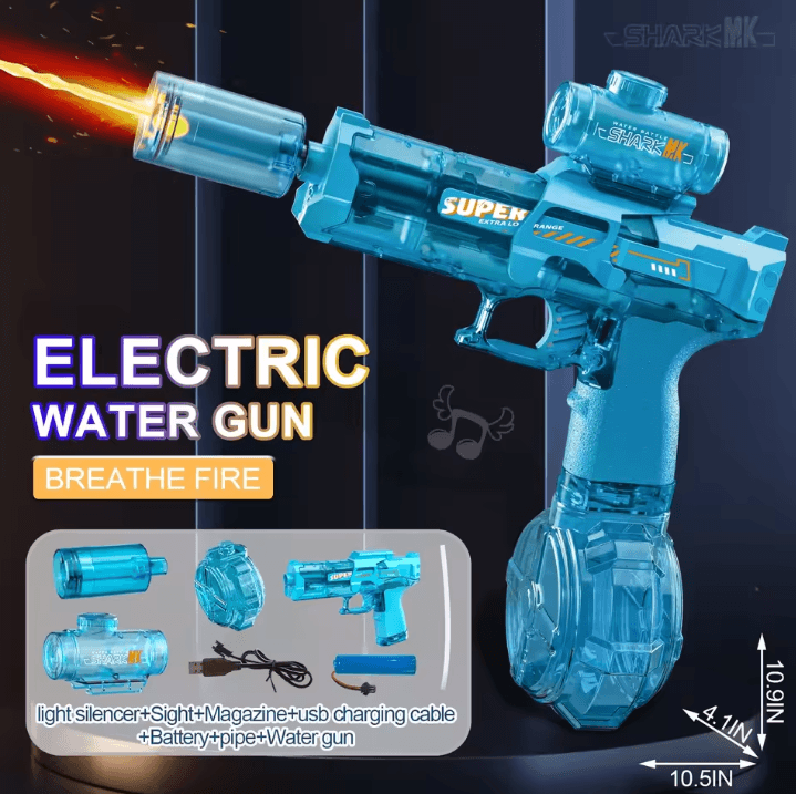 LED Automatic Electric Water Gun – Light-Up Summer Water Blaster Toy for Kids
