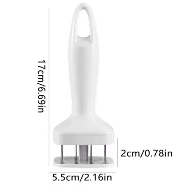 TenderPro 24 Needle Meat Tenderizer Tool Stainless Steel Automatic Meat Tenderizer for Steak Beef Chicken BBQ