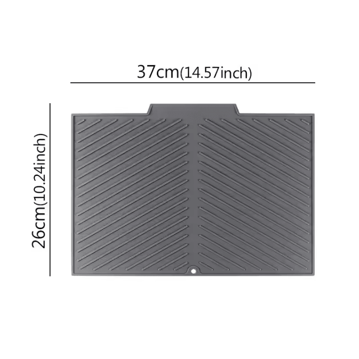 Multi-Purpose Silicone Drain Mat – Non-Slip Bar & Sink Drying Mat for Kitchen and Bathroom Use