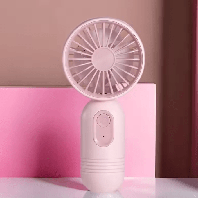 USB Rechargeable Portable Mini Fan - 3-Speed Handheld Cooling Fan for Travel & Everyday Use