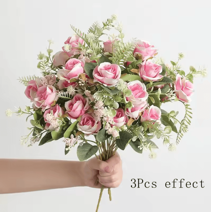 12 Inch Silk Peony Artificial Flower Bouquet Realistic Wedding and Home Decor Arrangement