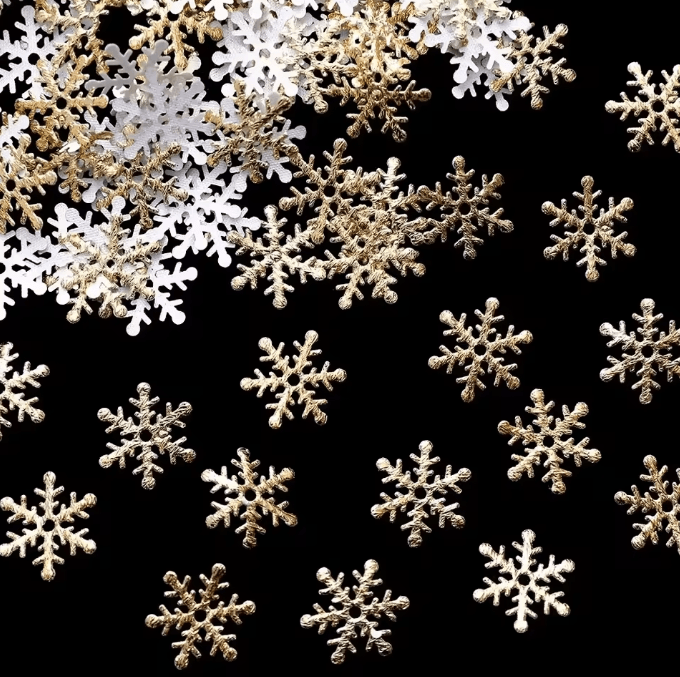 Product Name Sparkling Christmas Snowflake Confetti Set – 300pcs Winter Party & Table Decorations