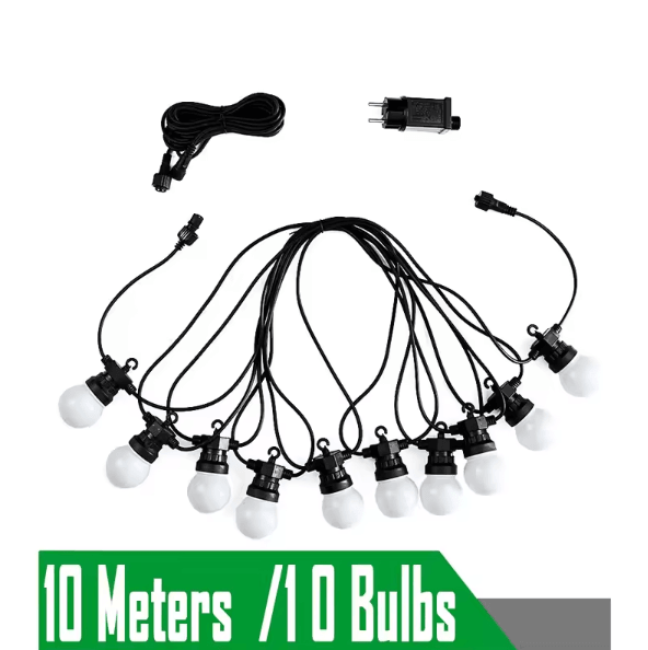 23M G50 Waterproof Outdoor String Lights – Plug-In Globe LED Garland for Patio & Events