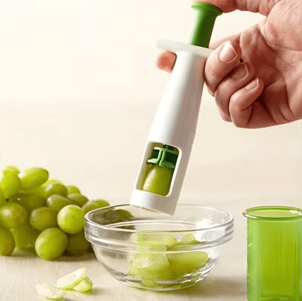 Multifunction Grape Cutter & Fruit Slicer Tool - Quick Kitchen Prep & Cake Decoration Helper