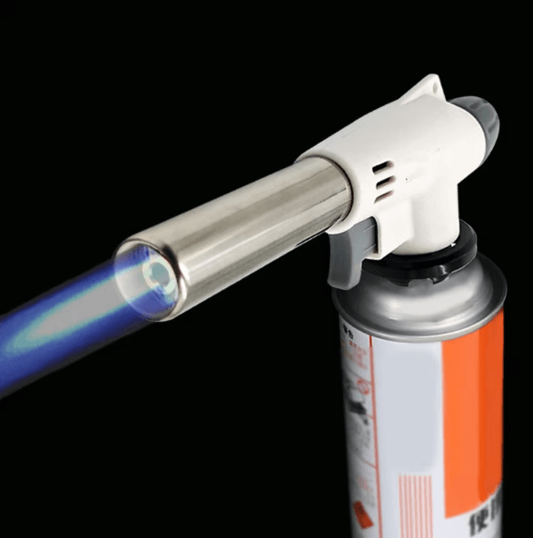 Auto-Ignition Butane Gas Torch – Portable BBQ Cooking & Flame Gun Blow Torch