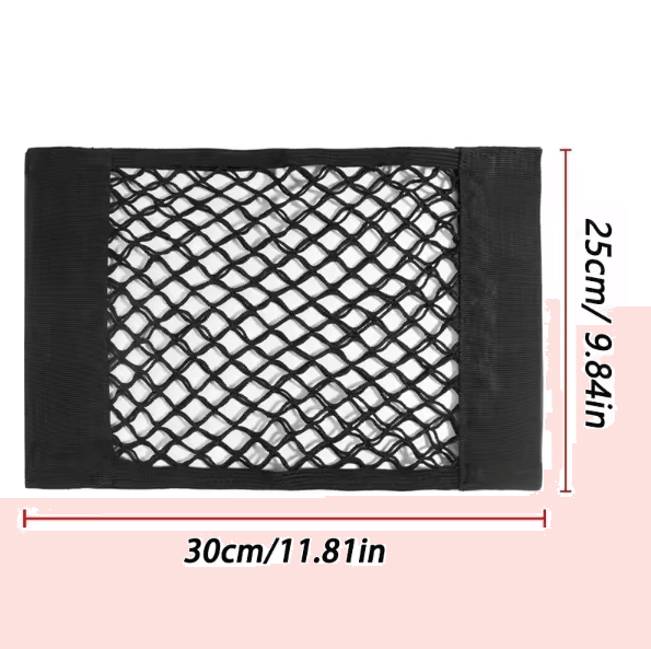 Universal Car Trunk Storage Net – Elastic Mesh Seat Back Organizer Pocket