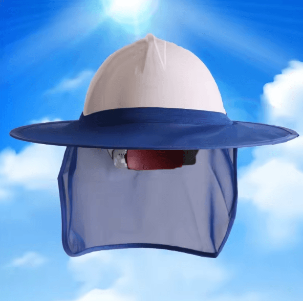 SunShield Pro Reflective Hard Hat Neck Shade for Outdoor Work