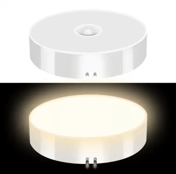 LumiSense USB Rechargeable PIR Motion Sensor LED Night Light for Closet Cabinet Kitchen Stairs Wireless Magnetic Lamp