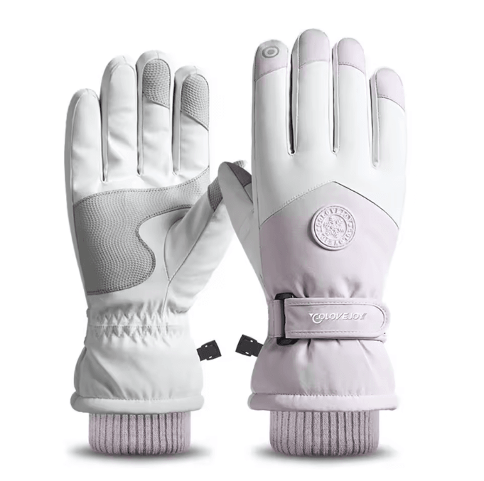 ThermaGrip Waterproof Ski Gloves Touchscreen Winter Thermal Snow Gloves for Skiing Snowboarding Cycling Running