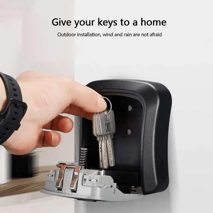 SecureGuard Wall Mounted Password Key Lock Box Anti-Theft Me | Inspire ...