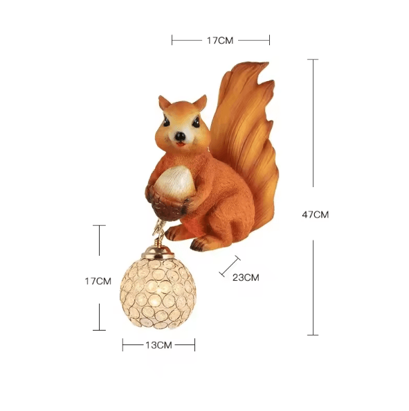 LumiSquirrel Artistic LED Wall Light Decor for Modern Spaces