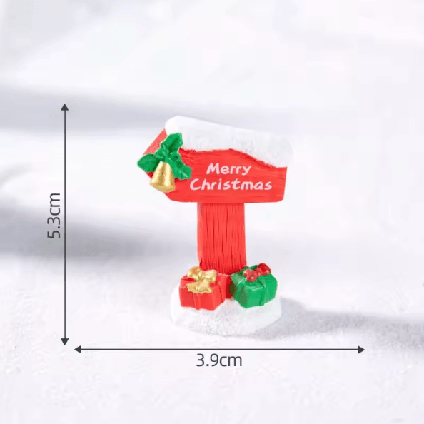 Resin Mini Road Sign Fairy Garden Decor – DIY Micro Landscape Miniature Ornament