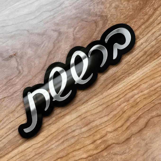 Custom Acrylic Mirror Hebrew Door Sign – Personalized Entrance Plaque for Home & Events