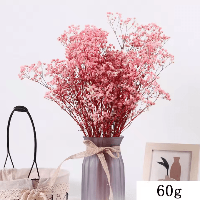 BlushBloom Pink Dried Flower Pampas Bouquet for Wedding and Boho Home Decor