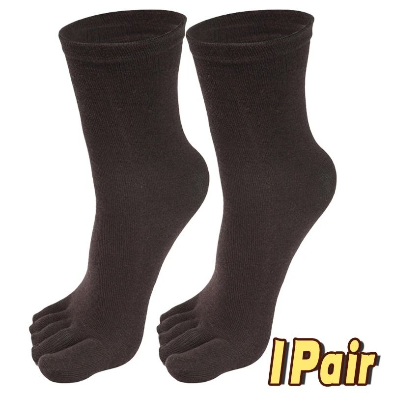 Mens Five Finger Toe Socks Breathable Athletic Split Toe Comfort Socks