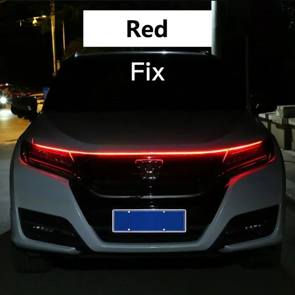 Dynamic LED Car Hood Light Strip with Startup Scan Daytime Running Light