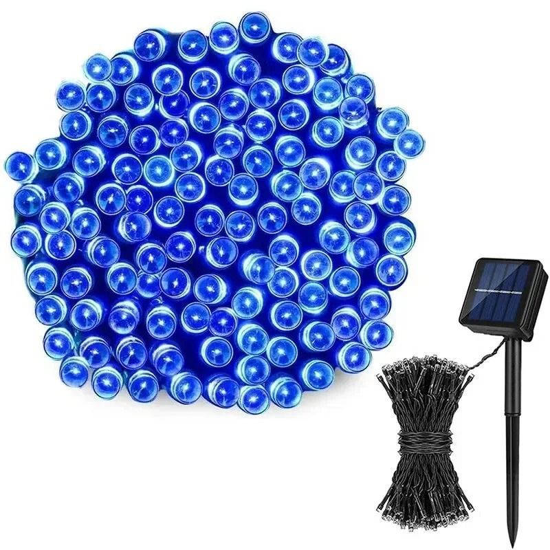 Solar LED Fairy String Lights Waterproof Outdoor Garden Garland