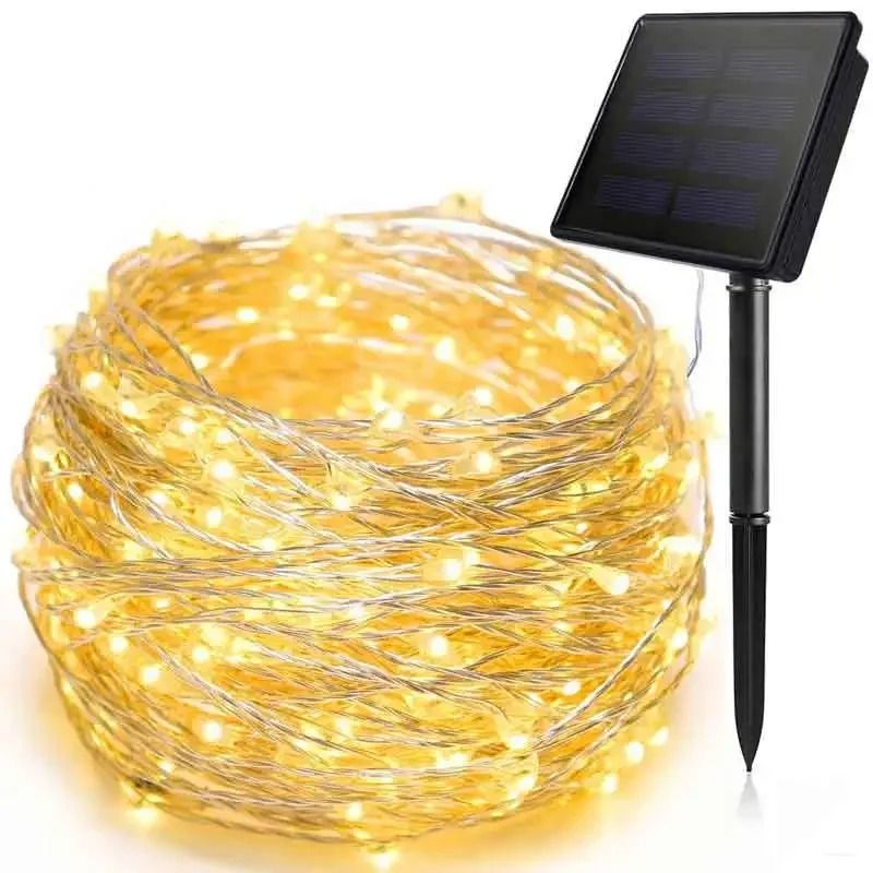 Solar LED Fairy String Lights Waterproof Outdoor Garden Party Lights
