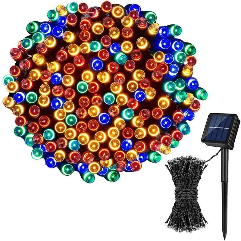 Solar LED Fairy String Lights Waterproof Outdoor Garden Holiday Decoration