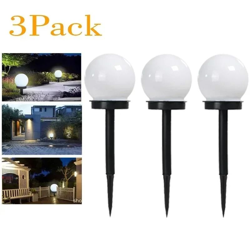 Solar Powered LED Bulb Light Waterproof Outdoor Hanging Garden Lamp
