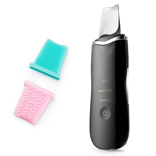 Ultrasonic Skin Scrubber and Pore Peeling Spatula