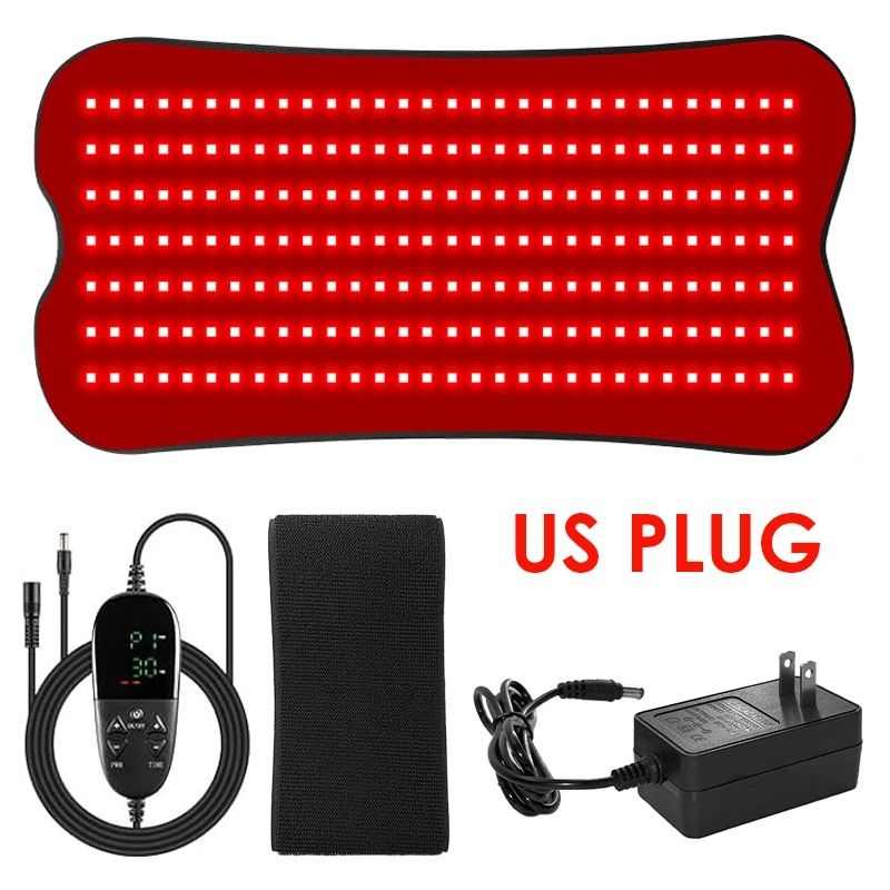Portable Red Light Therapy Heating Pad and Muscle Relief Belt