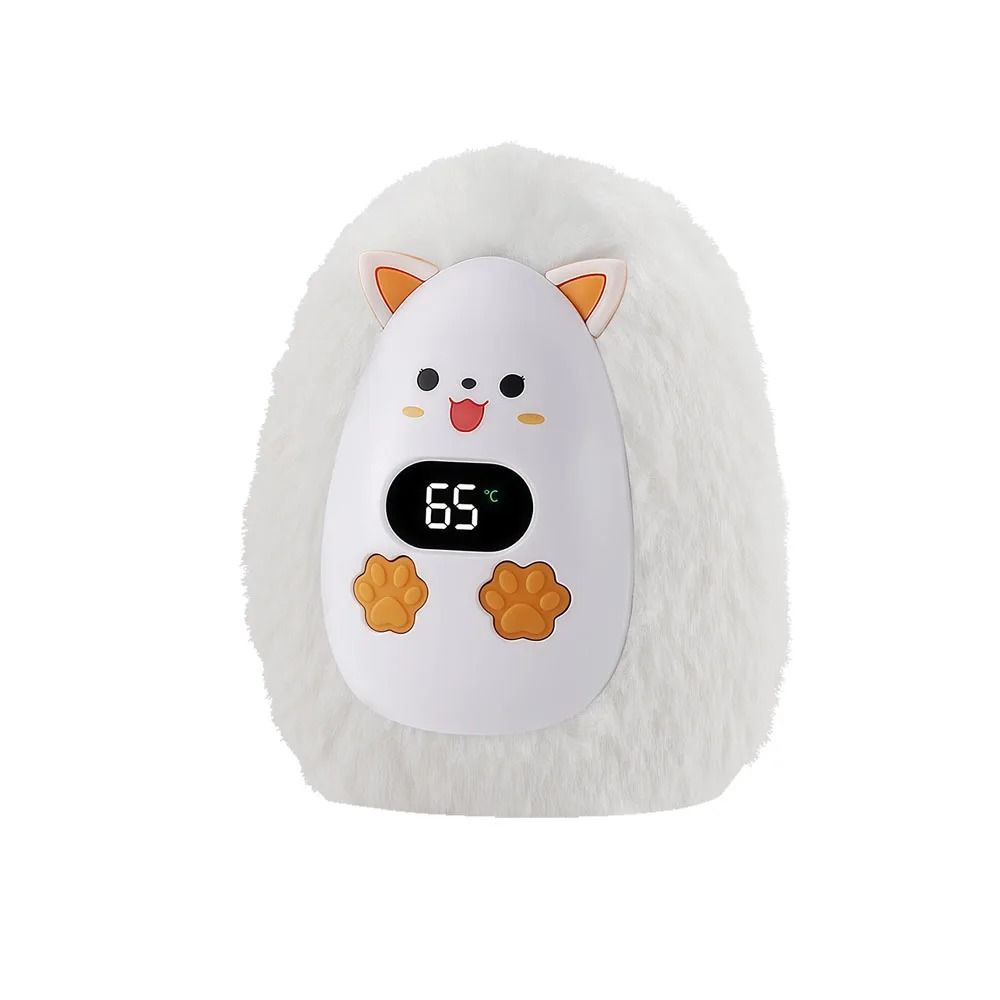Cute Fox Mini Portable Plush Hand Warmer with 3 Heat Levels and Long-Lasting Battery (Available in 1, 2, or 3-Piece Pack