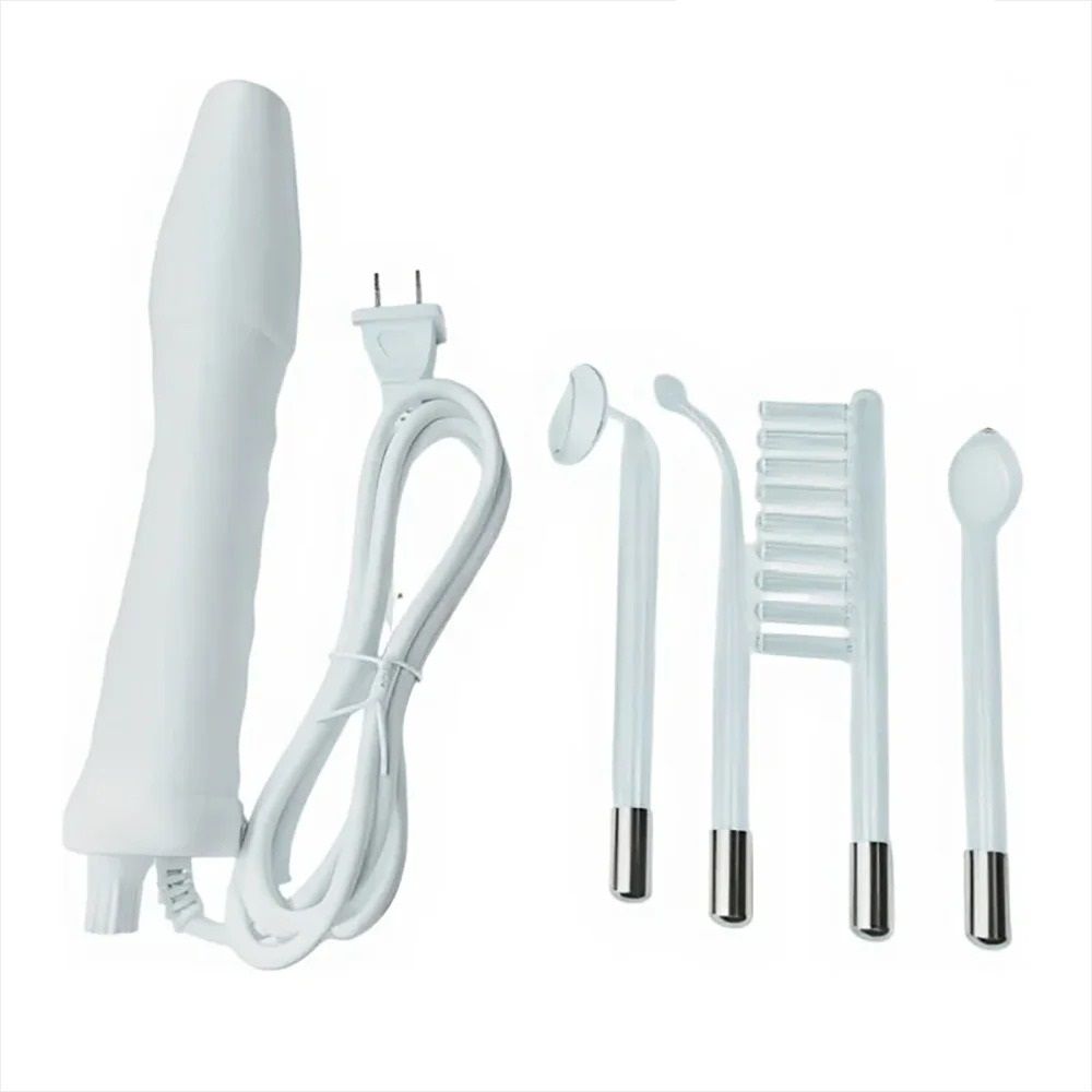 4-in-1 High Frequency Electrode Glass Tube Machine for Facial Spa, Acne Spot Care, and Skin Tightening