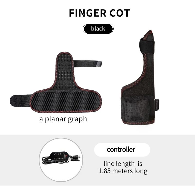 Heating Massage Thumb & Wrist Support Brace – Electric Heated Finger Pad & Thumb Stabilizer for Carpal Tunnel & Joint St