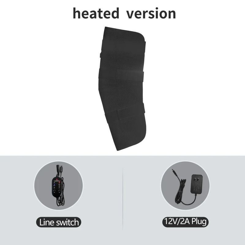 Leg Heating Pad with Vibration Massager – Long Heated Thigh, Knee & Calf Warmer Wrap for Pain Relief & Sports Injury Rec
