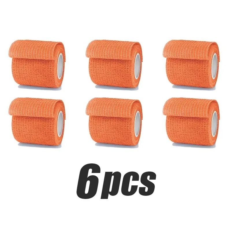 Self Adhesive Elastic Tattoo Grip Wrap Tape and Finger Protector (1 or 6 Pack) โ 2 in x 5 yd