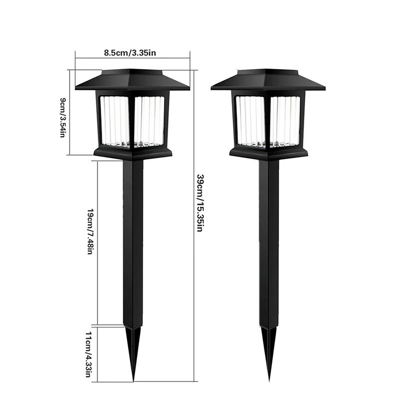 2PCS Waterproof Outdoor LED Solar Pathway Lights – Walkway Landscape Lamps for Garden, Yard, and Driveway