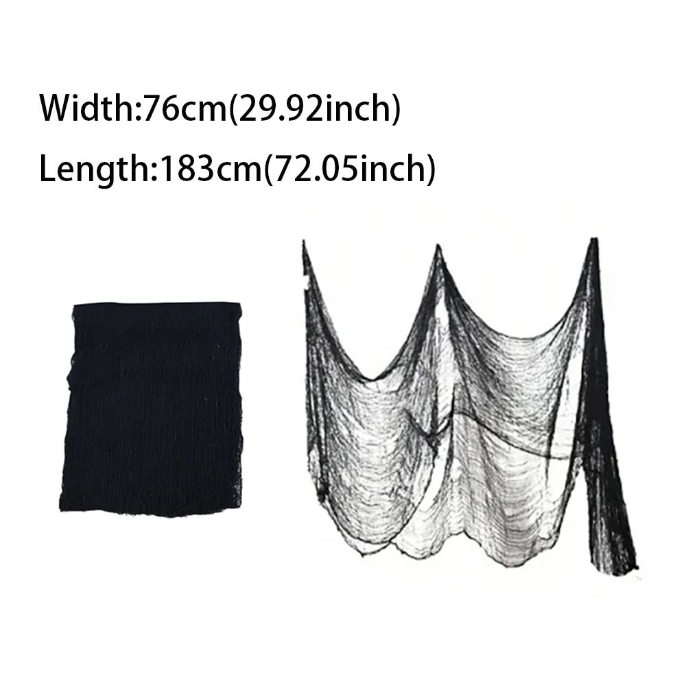 Halloween Bloody Gauze Decorations – Horror Bloody Cloth Bandage & Door Curtain Haunted House Party Props