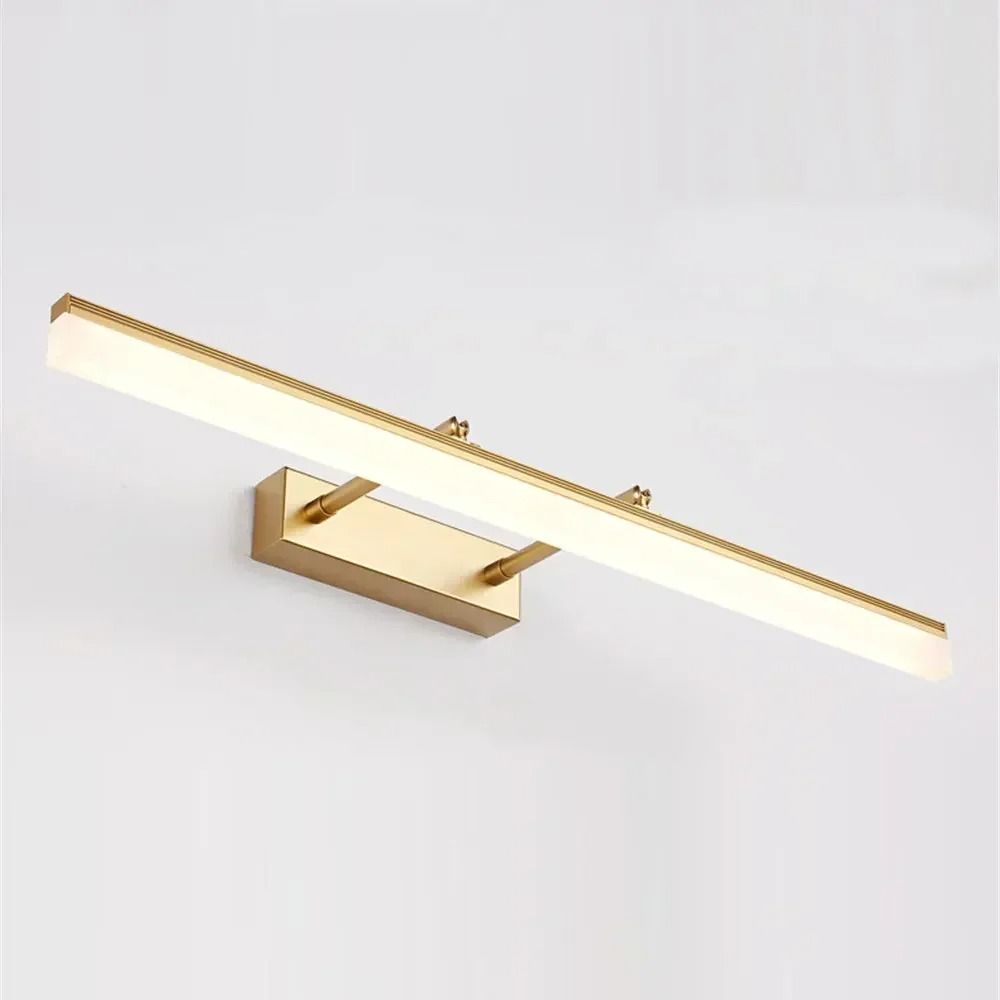 Waterproof Anti Fog Retractable LED Bathroom Mirror Front Wall Light for Makeup and Vanity