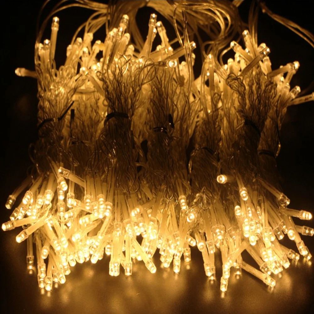 Battery Controlled LED Icicle Curtain String Lights for Christmas, Wedding, and Home Patio Decor