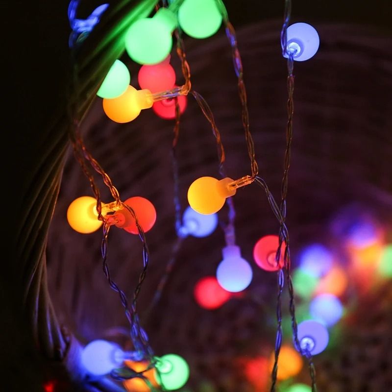 USB and Battery Powered Globe Ball LED Fairy String Lights for Outdoor Garden and Wedding Decor