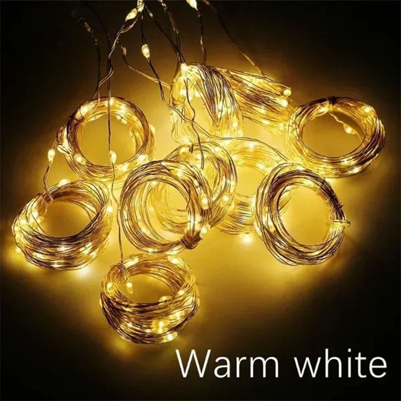 Remote Controlled 3M Series USB LED Curtain Garland Fairy Lights with 8 Modes for Home Garden and Festive Decor