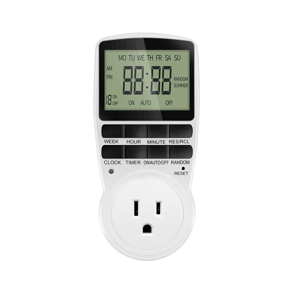 Programmable Digital Timer Switch Outlet Socket 110V 220V Plug in Electronic Timing Socket