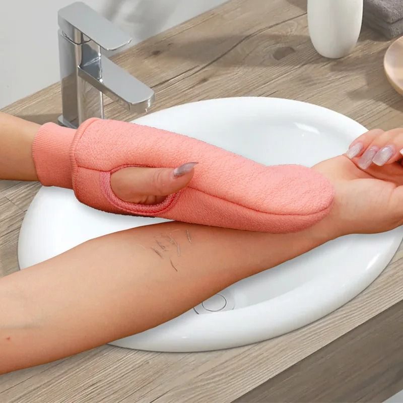 Exfoliating Bath Glove Body Scrub Mitt Dead Skin Remover SPA Shower Massager