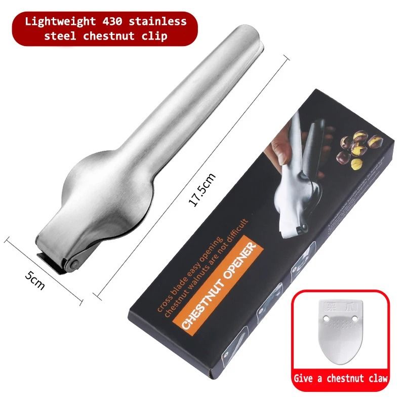 Manual Stainless Steel Chestnut Clip Shell Opener Nut Cracker Pliers Cutter