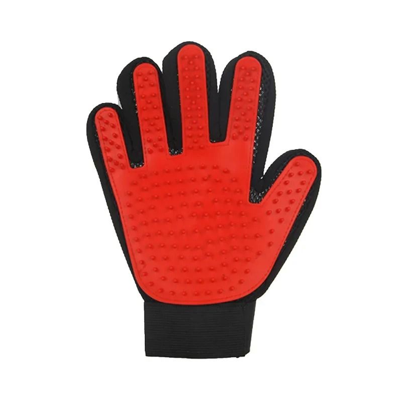 Gentle Silicone Pet Grooming Glove Cat Dog Hair Deshedding Massage Brush Mitt