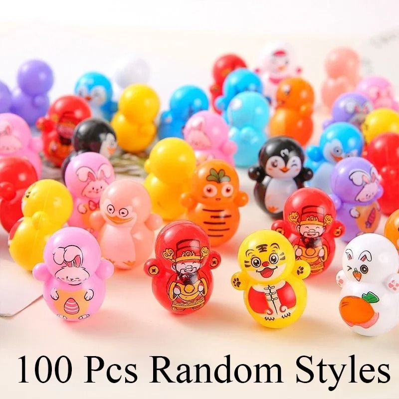 10-Piece Cat Rolling Tumbler Toy Self-Rolling Battery-Free Lightweight Interactive Puzzle Toys