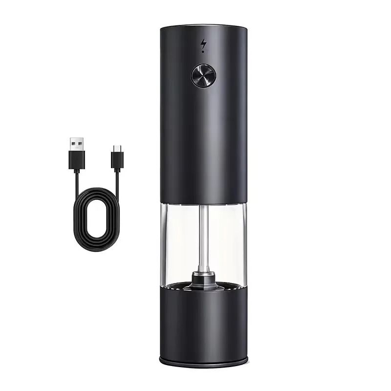 Automatic Electric Spice Mill Set Cordless Salt and Pepper Grinder with LED Light